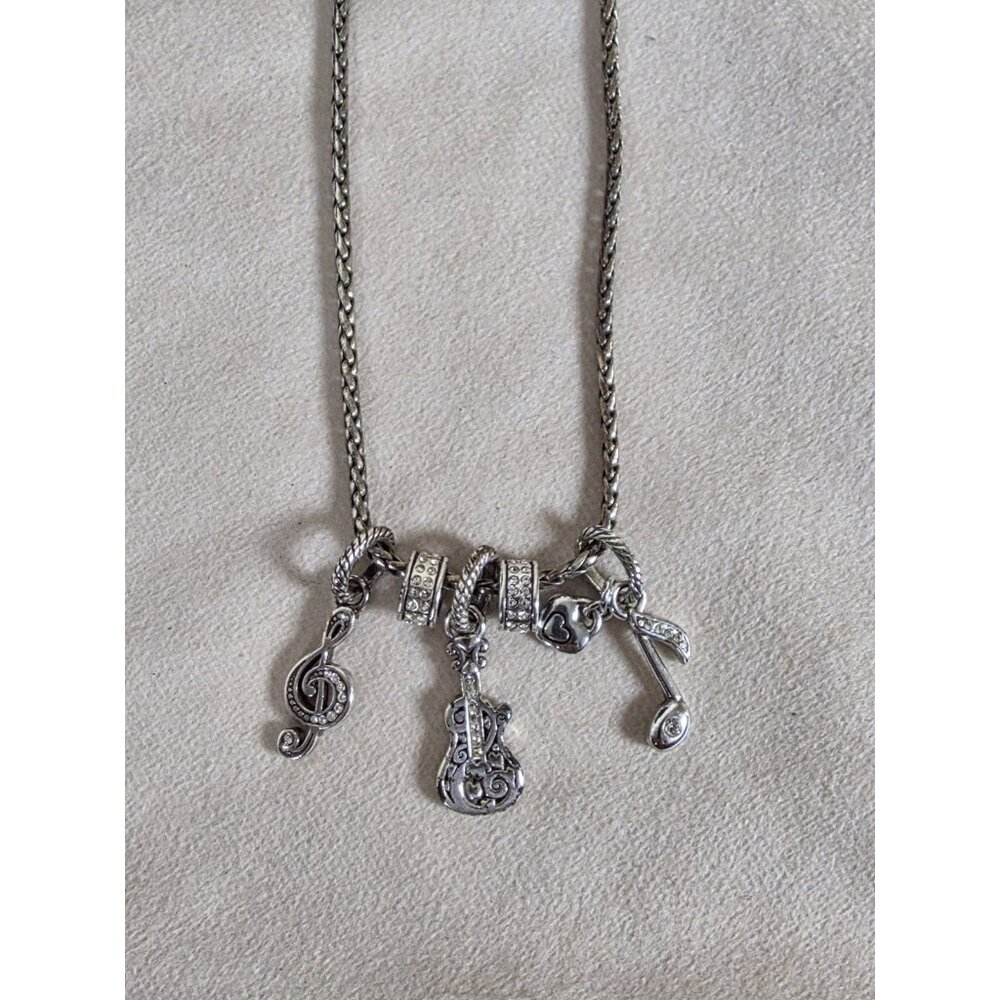 VTG Brighton Necklace With Musical Charm Pendants - Picture 2 of 5